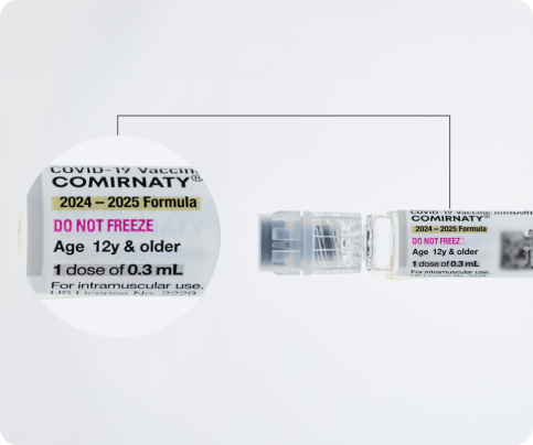 COMIRNATY® (COVID-19 Vaccine, mRNA) 2024-2025 Formula glass prefilled syringes